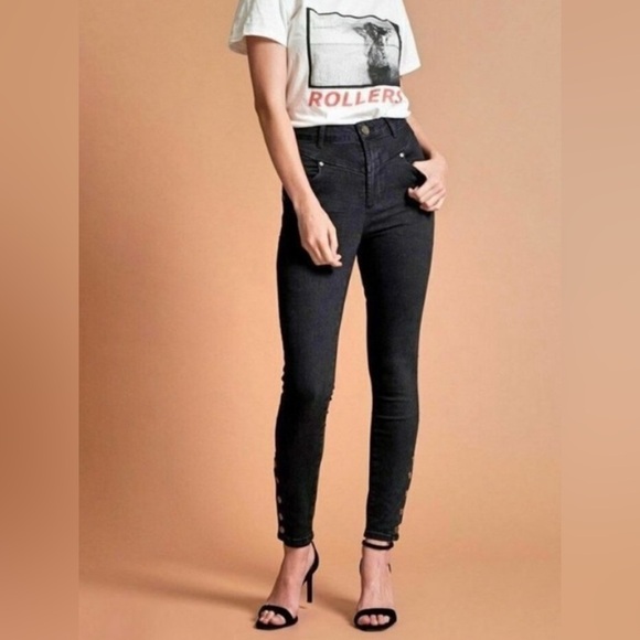 One Teaspoon Black Skinny Jeans - Picture 1 of 9